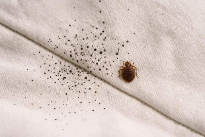 trace punaise de lit drap